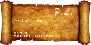 Pottok Laura névjegykártya